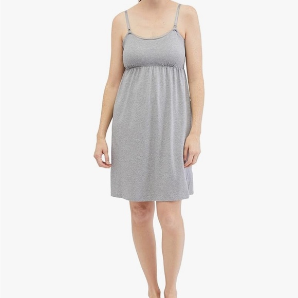 Motherhood Maternity Clip Down Nursing Nightgown Size Small in Gray - Picture 1 of 6